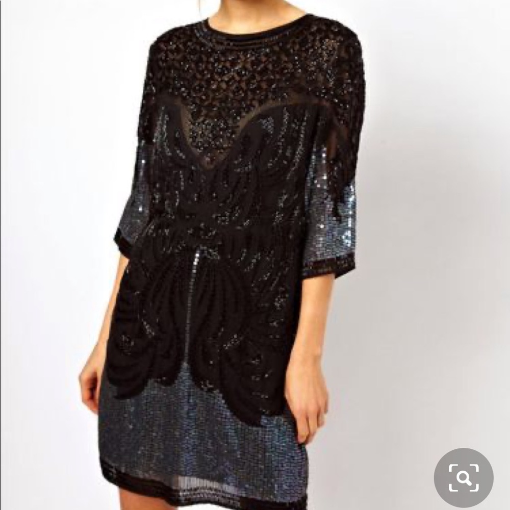 ASOS Black Embellished dress size 4 US
